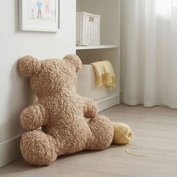 Подушка декоративная арт.4692-07 Медвежонок декор хлопок беж