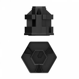 Цена за 1 шт. Подставка настольная вращающаяся пластиковая ErichKrause Office, Classic, черный  фото 3