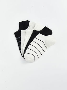 Desenli Kad?n Sneaker ?orap 5li