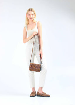 Лоферы туфли 170.2614bl. коричневый леопард