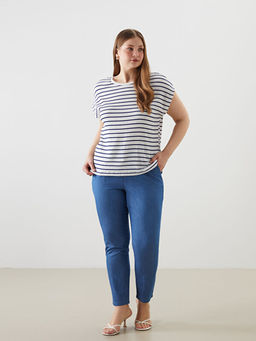 Beli Lastikli Carrot Fit Kad?n Jean Pantolon