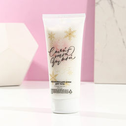 Новогодний подарочный набор косметики Волшебного года: гель для душа шампанское 250 мл и крем для тела 200 мл, Чистое счастье