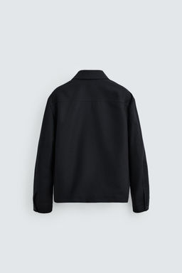 WOOL ZIP-UP OVERSHIRT - Zara фото 8