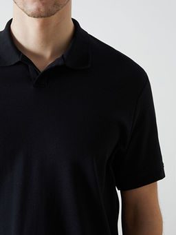 Polo Yaka D?z ?nterlok Erkek Ti??rt
