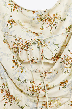 ZW COLLECTION PRINTED SATIN DRESS - Zara фото 8