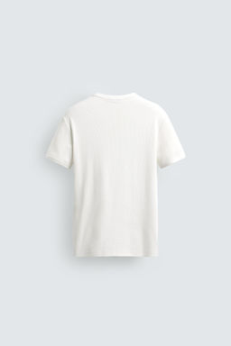 CAMISETA REGULAR FIT RIB / Crudo