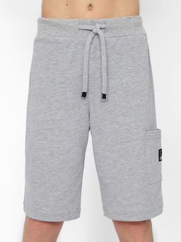 CRB wear/CSJB 90185-11-374 Комплект для мальчика (футболка, шорты),светло-серый меланж/Ex.Cherubino  фото 4