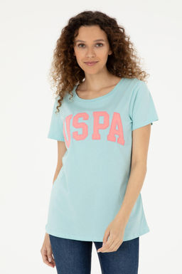 U. S. Polo Assn / Женская базовая футболка цвета морской волны