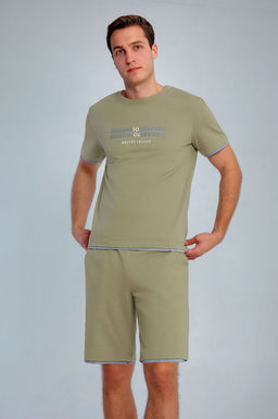 Арт. 63609 Комплект с шортами мужской 48-56 (5 шт) Цвет:полынь