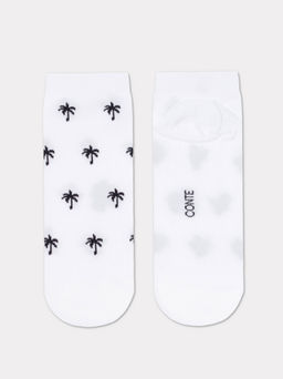 Цена за 2 пары. Носки Короткие CONTE ACTIVE Носки женские (короткие) белый-черный - Conte elegant фото 5