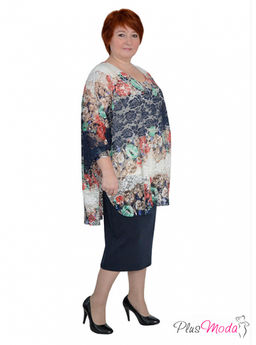 Туника Модель №224 размеры 44-80 - Plusmoda фото 6