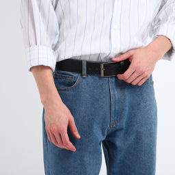 Ремень мужской Великан, ширина 4 см, винт, пряжка металл, цвет чёрный - Simaland фото 2