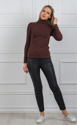 Водолазка "Коричневый янтарный"