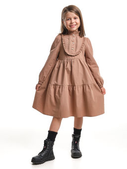 Платье для девочки нарядное детское праздничное UD 8052 коричневый