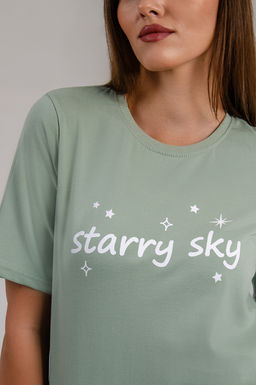 Арт. 9175 Пижама с шортами 42-50 (5шт) Цвет:полынь - Калинка фото 15