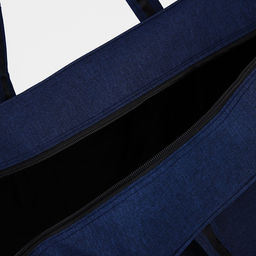 Сумка дорожная на молнии, наружный карман, длинный ремень, цвет синий - Simaland фото 4