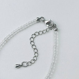 Браслет из Горного Хрусталя и Апатита - Радуга самоцветов фото 4