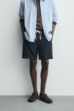 GEOMETRIC JACQUARD BERMUDA SHORTS - Zara фото 2