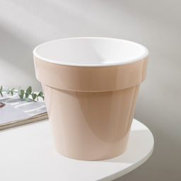 Кашпо для цветов со вставкой «Порто», 3.5 л, цвет жемчужный