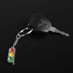 Цена за 2 шт. Брелок для автомобильных ключей Cartage, металл, светофор