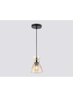 Светильник подвесной TR3403, 1хE27, 60 Вт, 100×13.5 см, чёрно-золотистый