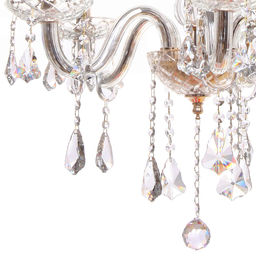 Люстра подвесная в стиле барокко "Aroma" 5*40Вт 25-S806 со стеклянными основаниями