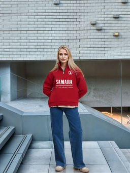 Толстовка женская с зип-воротником Samara - Yollochka фото 6