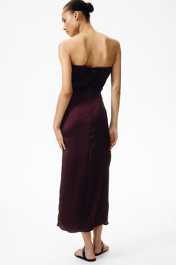 Vestido bandeau de sat?n - H&m фото 4