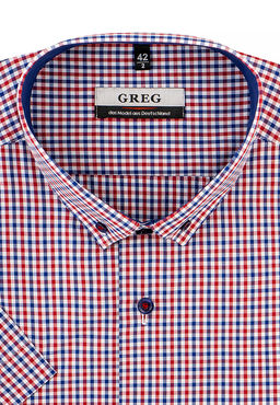 Сорочка мужская короткий рукав GREG 165/109/1002/Z/b/1_GB