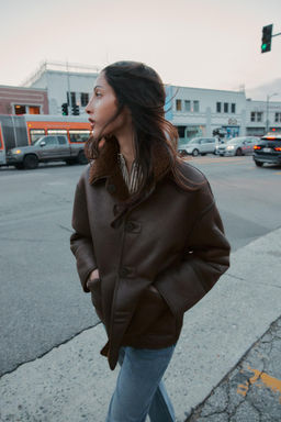 REVERSIBLE DOUBLE-FACED COAT - Zara фото 15