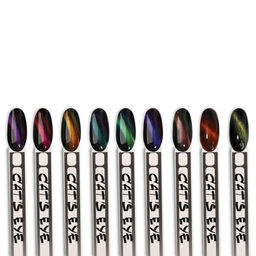 Гель лак для ногтей, кошачий глаз, трехфазный, 8 мл, LED/UV, зеленый (09)