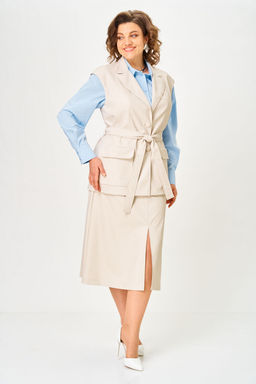 Жилет Anastasia Mak 1323 бежево-жемчужный фото 9