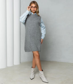 Жилет #КТ250616, серый