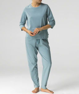 ATLANTIC NLP-483E Пижама женская Bow лазурно-серый