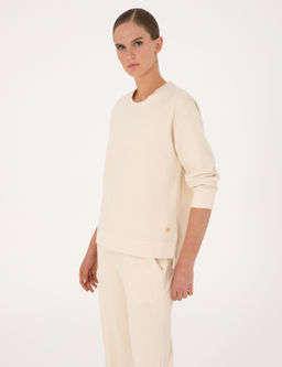 Ekru Oversize Sweatshirt - Pierre cardin фото 3