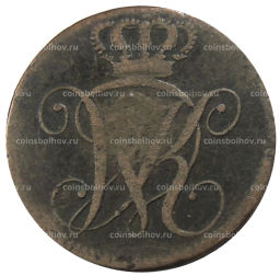 Монета 4 геллера 1824 года Германские государства Гессен-Кассель