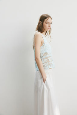 Top efecto crochet con motivos decorativos - H&m фото 4