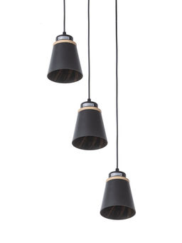 Светильник подвесной 30136/3, 3хE27, 40 Вт, чёрный