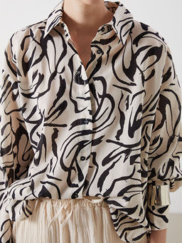 Desenli Oversize Kad?n G?mlek