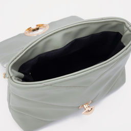 Сумка-мессенджер на клапане, цвет зелёный - Simaland фото 3