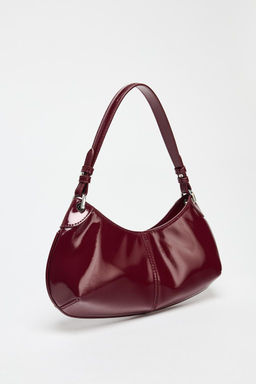 PATENT-EFFECT SHOULDER BAG - Zara фото 3