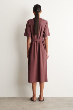 VESTIDO-CAMISETA MIDI CON DETALLE DE CINTUR?N - H&m фото 3