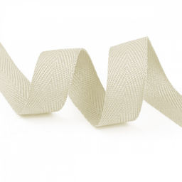 Лента-тесьма 20мм киперная 4г полиэстер TBY цв.S801 молочный уп.50м