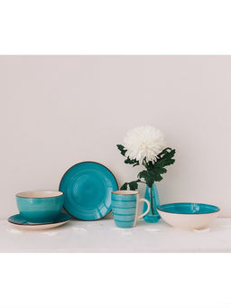 Кружка Доляна «Морской мир», 360 мл, керамика, голубая