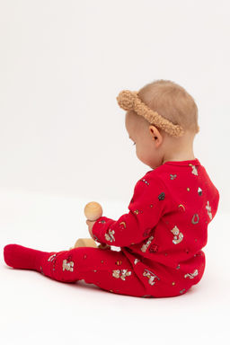 К 6487/насыщенно-красный,мишки на празднике комбинезон яс - Crockid фото 7