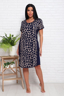 Туника с карманами (00999, синий)