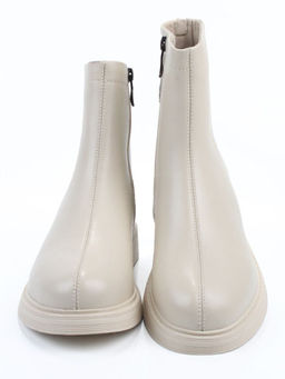 01-XKL21-225R LT. BEIGE Ботинки демисезонные женские (натуральная кожа, байка)