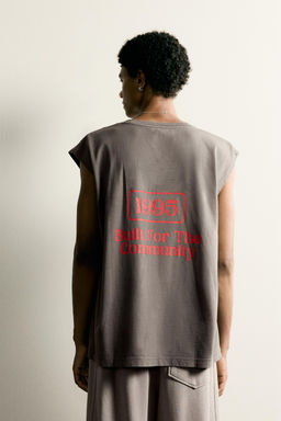 CAMISETA TANK ESTAMPADOS PARCHE / Carb?n - Zara фото 3