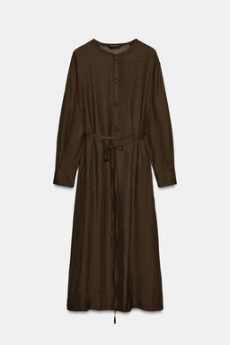 POLKA DOT DRESS WITH BELT ZW COLLECTION - Zara фото 5