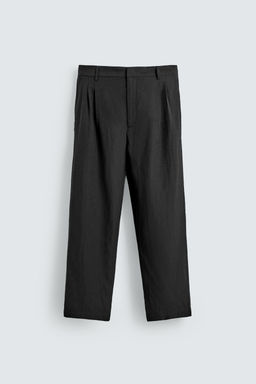 PANTAL?N TRAJE RELAXED FIT / Antracita oscuro - Zara фото 7